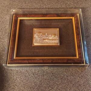 New Vintage SAAD Cristal Sterling Silver Plaque "Tower of David" From Israel NEW